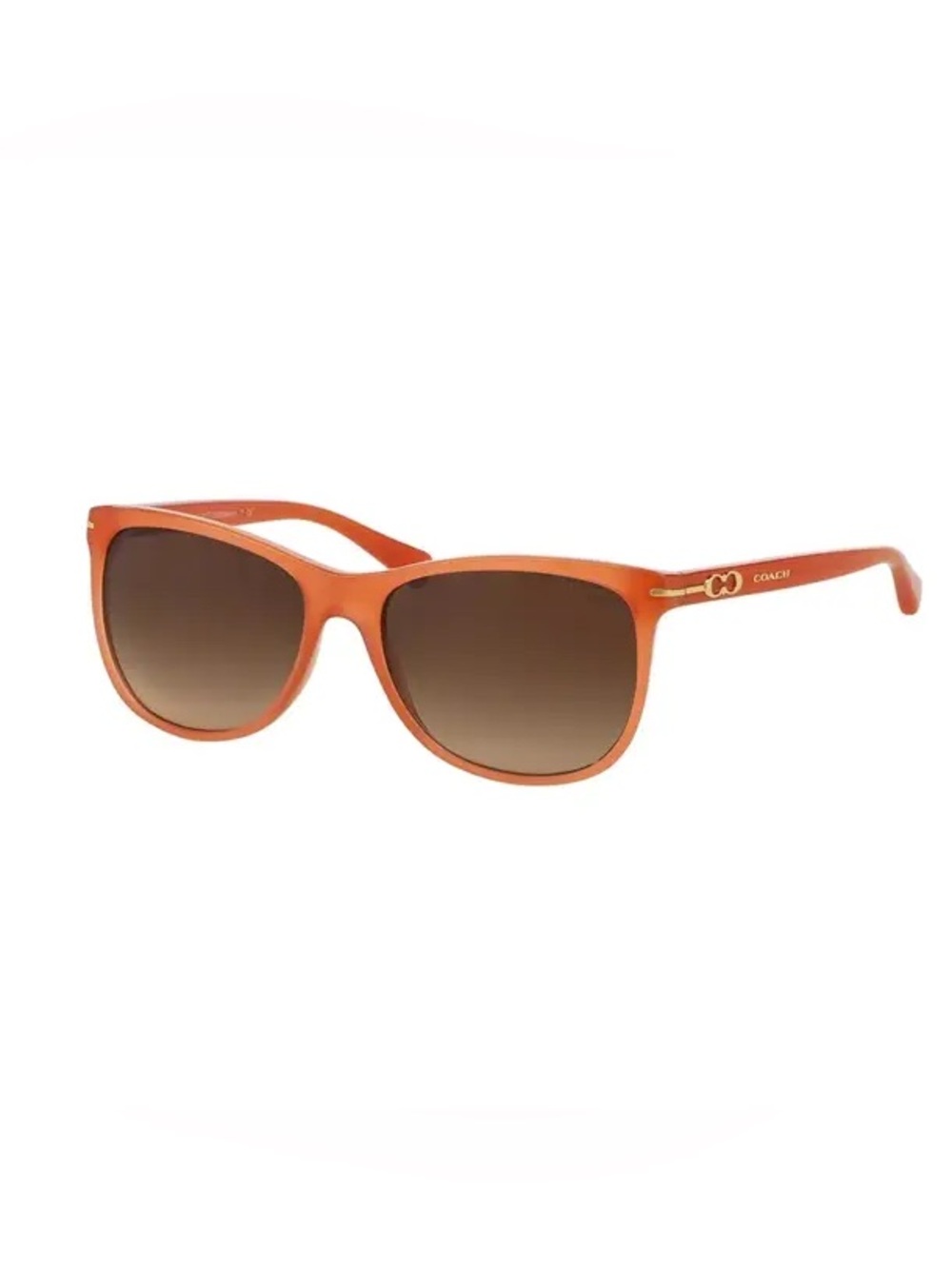 Coach Women’s HC8117 Blakely Sunglasses Milky Coral Orange Full Coverage